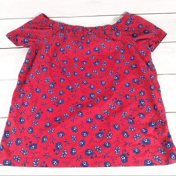 Banana Republic off shoulder floral blouse size Medium - Picture 3 of 4